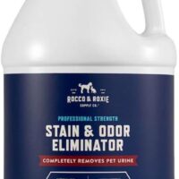 Rocco & Roxie Supply Co. Stain & Odor Eliminator for Strong Odor - Enzyme Pet Odor Eliminator for Home - Carpet Stain Remover for Cats & Dog Pee - Enzymatic Cat Urine Destroyer - Carpet Cleaner Spray