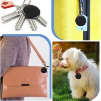 Smart Anti Loss Device Key Finder Locator GPS, Portable Bluetooth Finders Tracker Device with Key Ring for Kids Dog Pet Cat Wallet Luggage