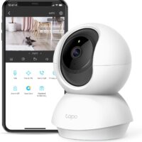 TP-Link Tapo Pan/Tilt Security Camera for Baby Monitor, Pet Camera w/Motion Detection, 1080P, 2-Way Audio, Night Vision, Cloud & SD Card Storage, Works with Alexa & Google Home (Tapo C200)