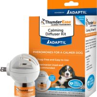 ThunderEase Dog Calming Pheromone Diffuser Kit | Powered by ADAPTIL | Vet Recommended to Relieve Separation Anxiety, Stress Barking & Chewing, and Fear of Fireworks & Thunderstorms (30 Day Supply)