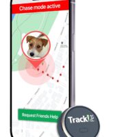 Tracki Dog GPS Tracker Tiny & Light Waterproof Fits All Pet Collars, Unlimited Distance Works Worldwide Mini Size Smart Locator Subscription required