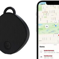 Unlimited Range GPS Tracking Device Item Locator for Car, Purse, Pet, Key Work with Apple Findmy No 3rd App Needed (Black)