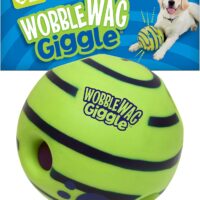 Wobble Wag Giggle Ball, Interactive Dog Toy, Fun Giggle Sounds When Rolled or Shaken, Pets Know Best, As Seen On TV