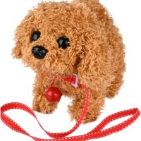 WorWoder Plush Teddy Toy Puppy Electronic Interactive Pet Dog - Walking, Barking, Tail Wagging, Stretching Companion Animal for Kids Children (Teddy Dog)