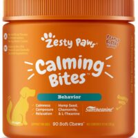 Zesty Paws Calming Chews for Dogs Composure & Relaxation for Everyday Stress & Separation Peanut Butter 90 Count