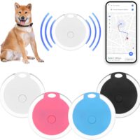 4 Pcs GPS Tracker for Kids, Bags,Wallet, Luggage and More,Smart Waterproof GPS Tracker,Keys Finder and Phone Finder,Dog Bluetooth Tracker, Portable Bluetooth Anti-Lost Device,App Control