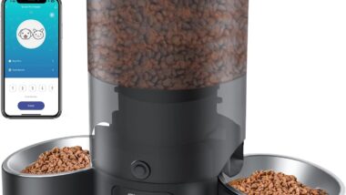 Automatic Cat Feeder for 2 Cats, SURDY 2 - Best smart pet feeders : Reviews + Buying Guide