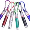 6 PCS Cat Toys Laser Pointer Mini Keychain Laser Pointer LED Flashlight Dog Cat Laser Toy Pet Remote Control Laser (6 Pcs Pack B) - Image 2