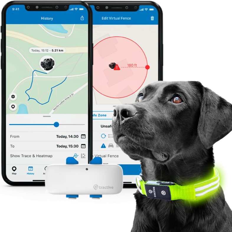 Tractive GPS Pet Tracker with LED Light - Best pet fitness trackers : Reviews + Buying Guide