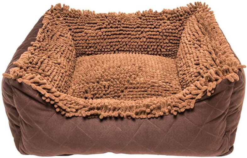 Dirty Dog Lounger Bed, Brown, 22" x 20" - Best Smart Pet Beds : Reviews + Buying Guide