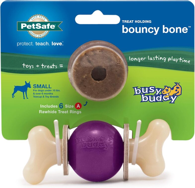 PetSafe® Busy Buddy® Bouncy Bone, Treat - Best pet entertainment systems : Reviews + Buying Guide