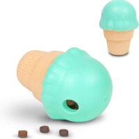 Brightkins Large Ice Cream Cone Treat Dispensers for Dogs - Interactive Dog Toys for All Breeds, Gifts for Dogs