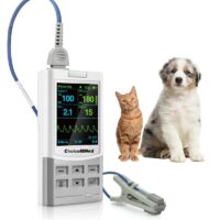 ChoiceMMed Handheld Pulse Oximeter for Vet Use - Heart Rate and Blood Pressure Monitor - Medical Monitoring for Dog, Cat, and Small Animals - Blood Oxygen Saturation Medical Monitoring Equipment