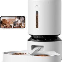 PETLIBRO Automatic Cat Feeder with Camera for Two Cats, 1080P HD Video with Night Vision, 5G WiFi Pet Feeder with Phone APP Control, 2-Way Audio for Cat & Dog, Low Food & Motion & Sound Alerts