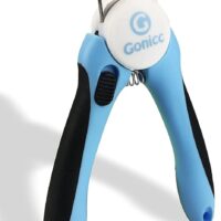 gonicc Dog & Cat Pets Nail Clippers and Trimmers - with Safety Guard to Avoid Overcutting, Free Nail File, Razor Sharp Blade - Professional Grooming Tool for Pets