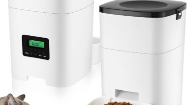 Hushee 2 Pcs Automatic Cat Feeder Timed - Best programmable pet feeders : Reviews + Buying Guide