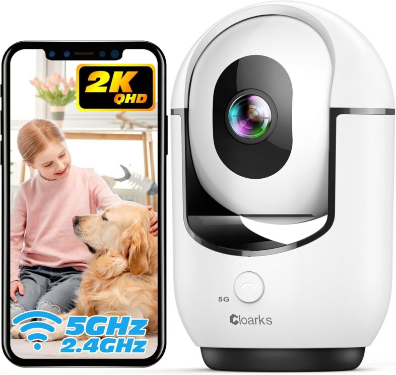 2K Indoor Camera, 5/2.4 GHz WiFi - Best pet monitoring systems : Reviews + Buying Guide