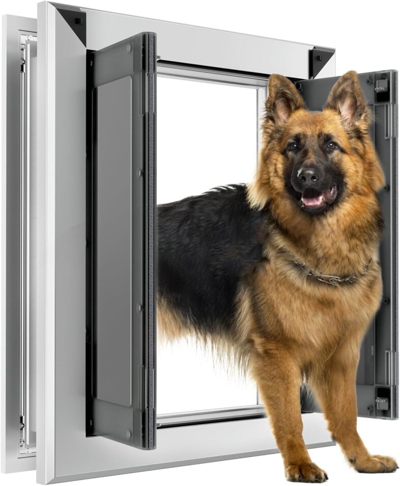 Aluminum Large Dog Door for Exterior - Best Automatic Pet Doors : Reviews + Buying Guide