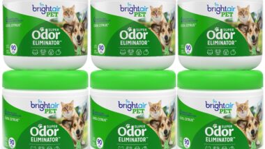 Bright Air Solid Pet Odor Eliminator, - Best Pet Odor Eliminators : Reviews + Buying Guide