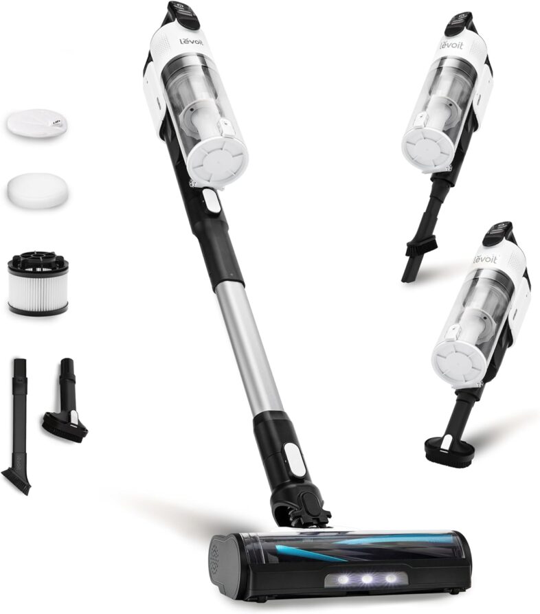 LEVOIT Cordless Vacuum Cleaner, Stick - Best Pet Hair Vacuum Cleaners : Reviews + Buying Guide